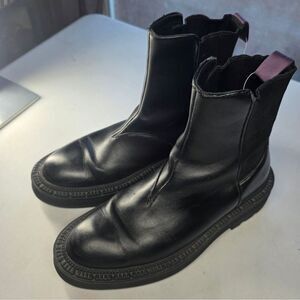 EYTYS Rocco Leather Chelsea Boots Pull On Chunky Black 10.5
